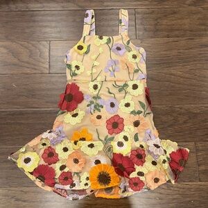 gb girls 3D embroidered flower dress 
Size 7